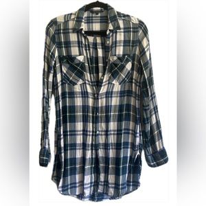 Express Plaid Button Down Shirt
